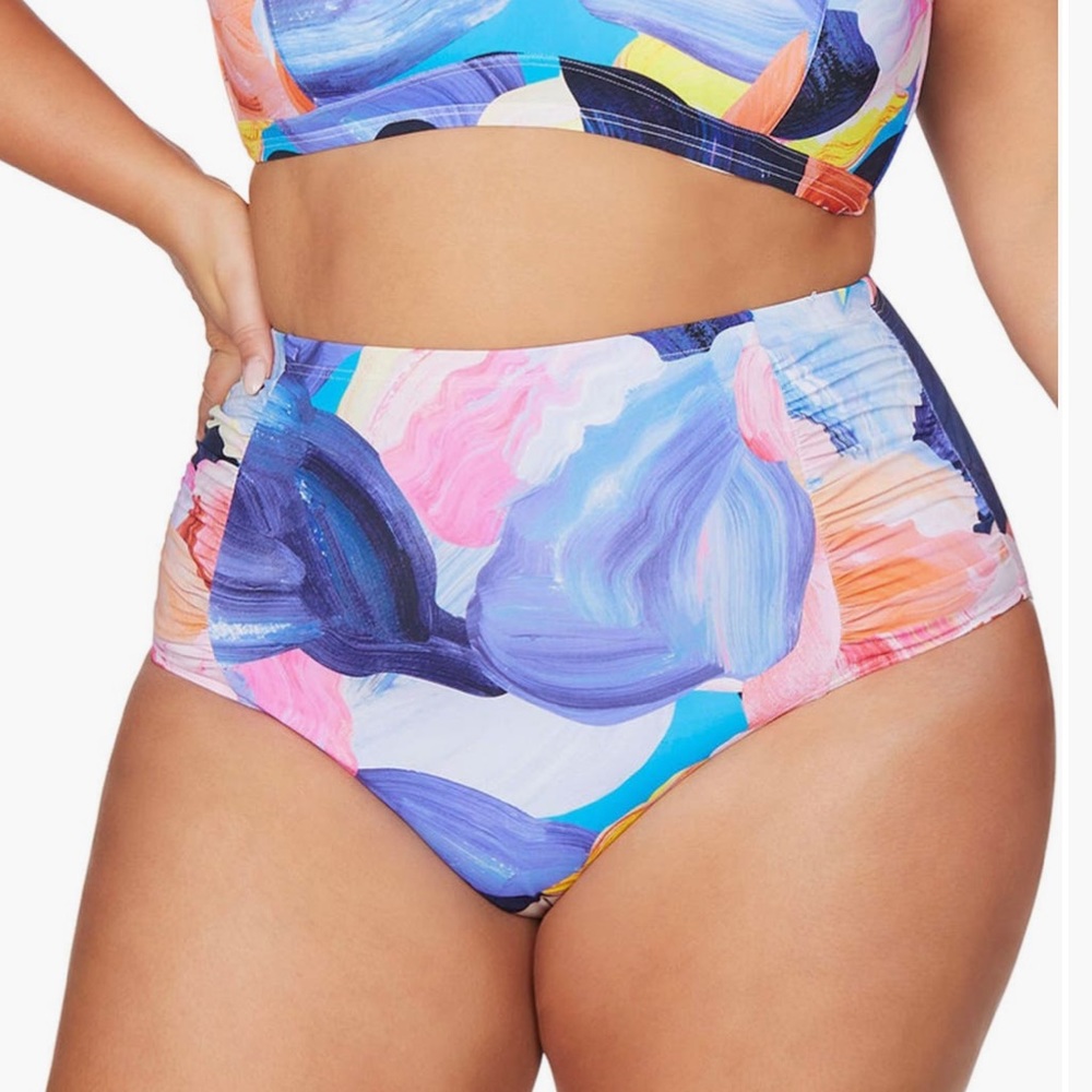 Artesands Botticelli High Waist Bikini Bottoms from Nordstrom plus size 18